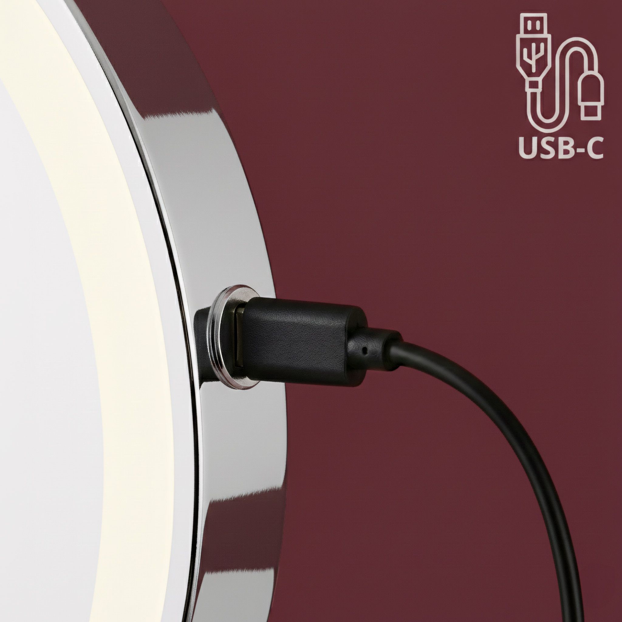 rea Veidrodis LED Glow Chrome aprašymas - Prekės nuotrauka