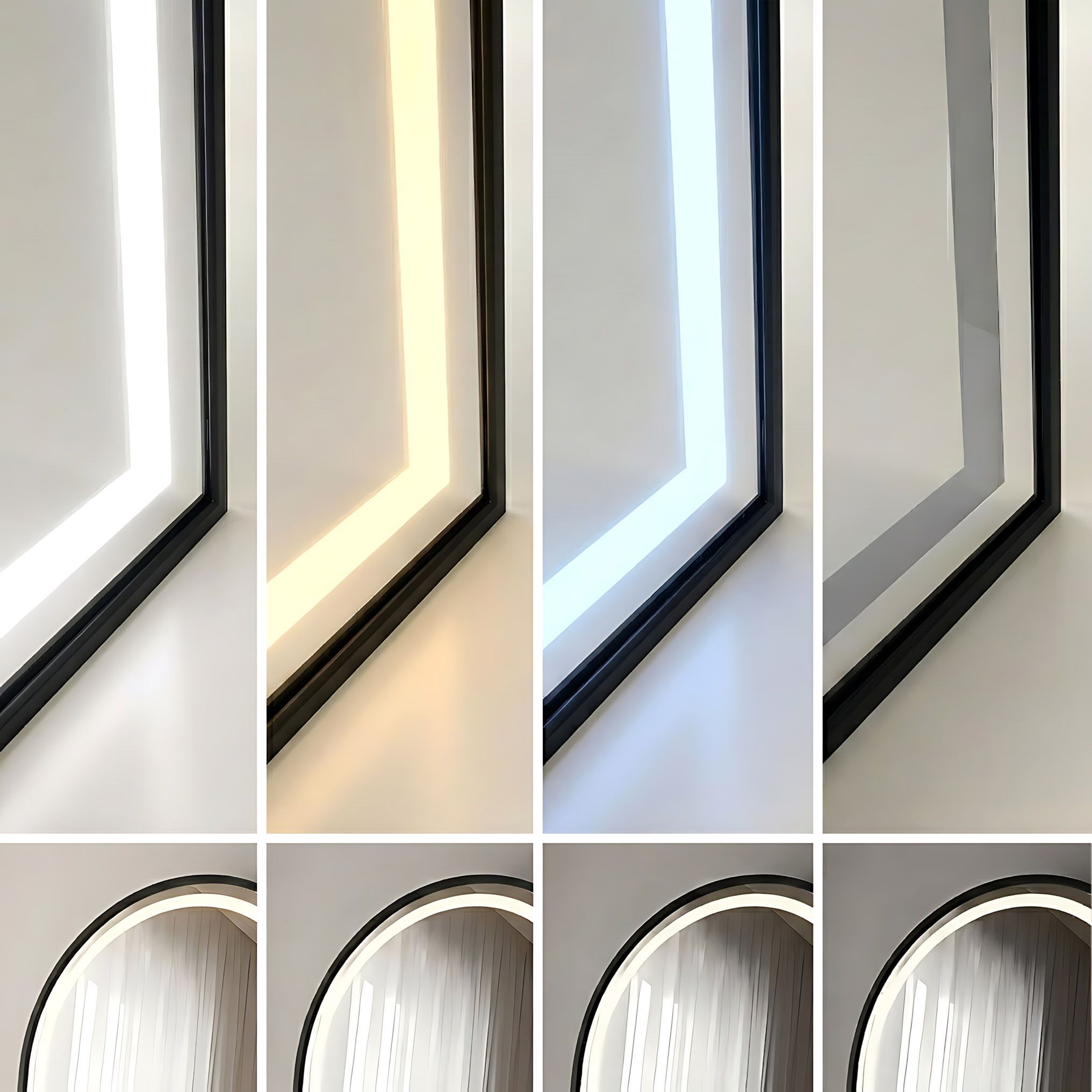 rea Veidrodis LED Orbit 50x160cm Juodas aprašymas - Prekės nuotrauka
