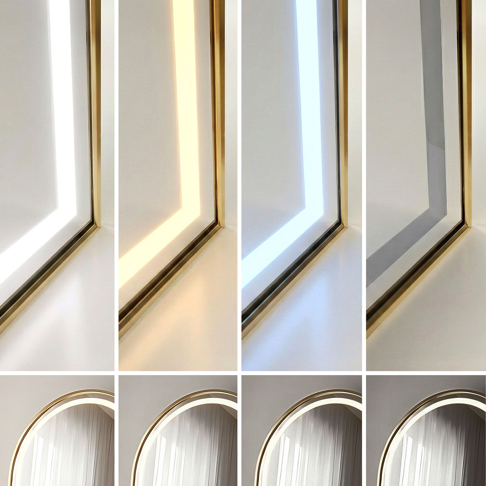 rea Veidrodis LED Orbit 60x170cm Gold aprašymas - Prekės nuotrauka