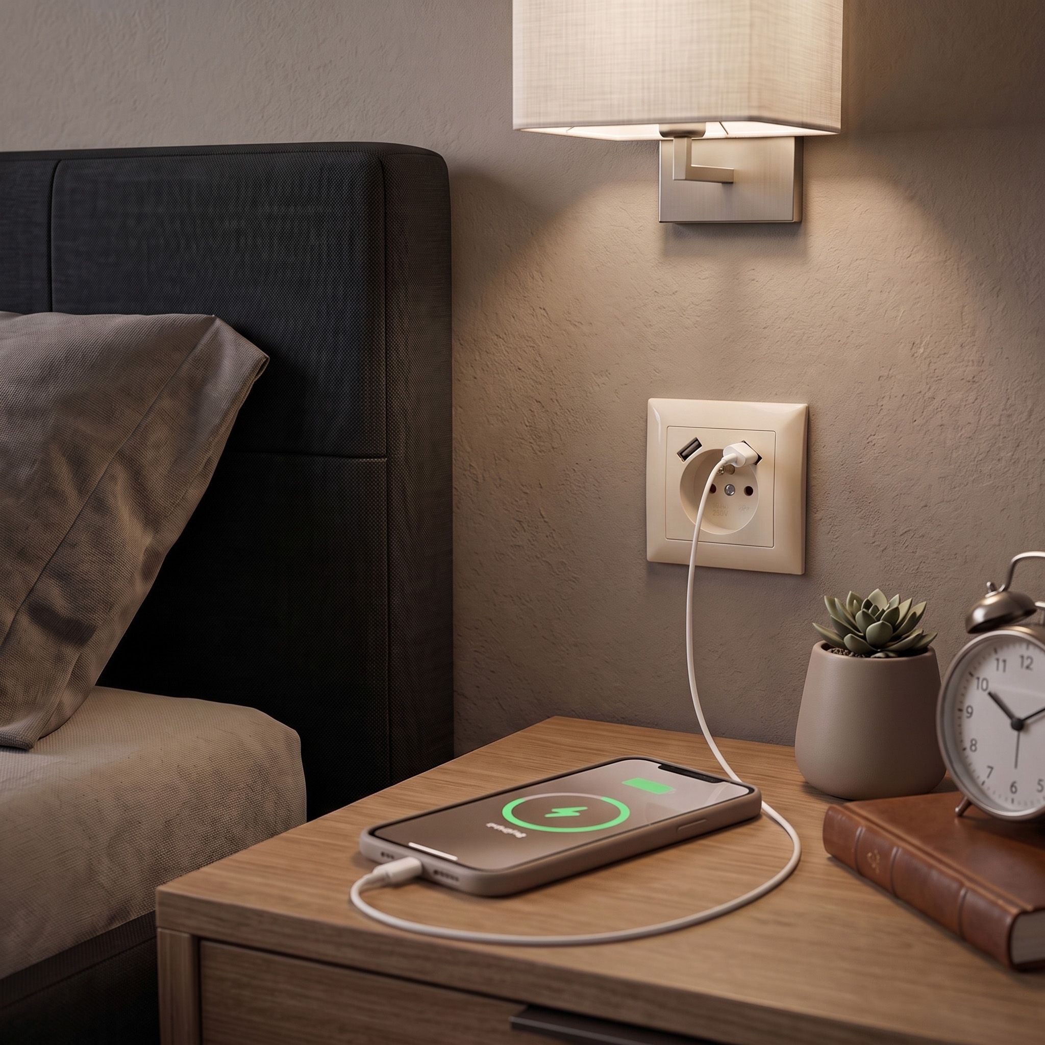 Toolight Viengubas Lizdas Su Įžeminimu + 2x Usb-a Oste Jnh003-g rusvai gelsvas aprašymas - Prekės nuotrauka