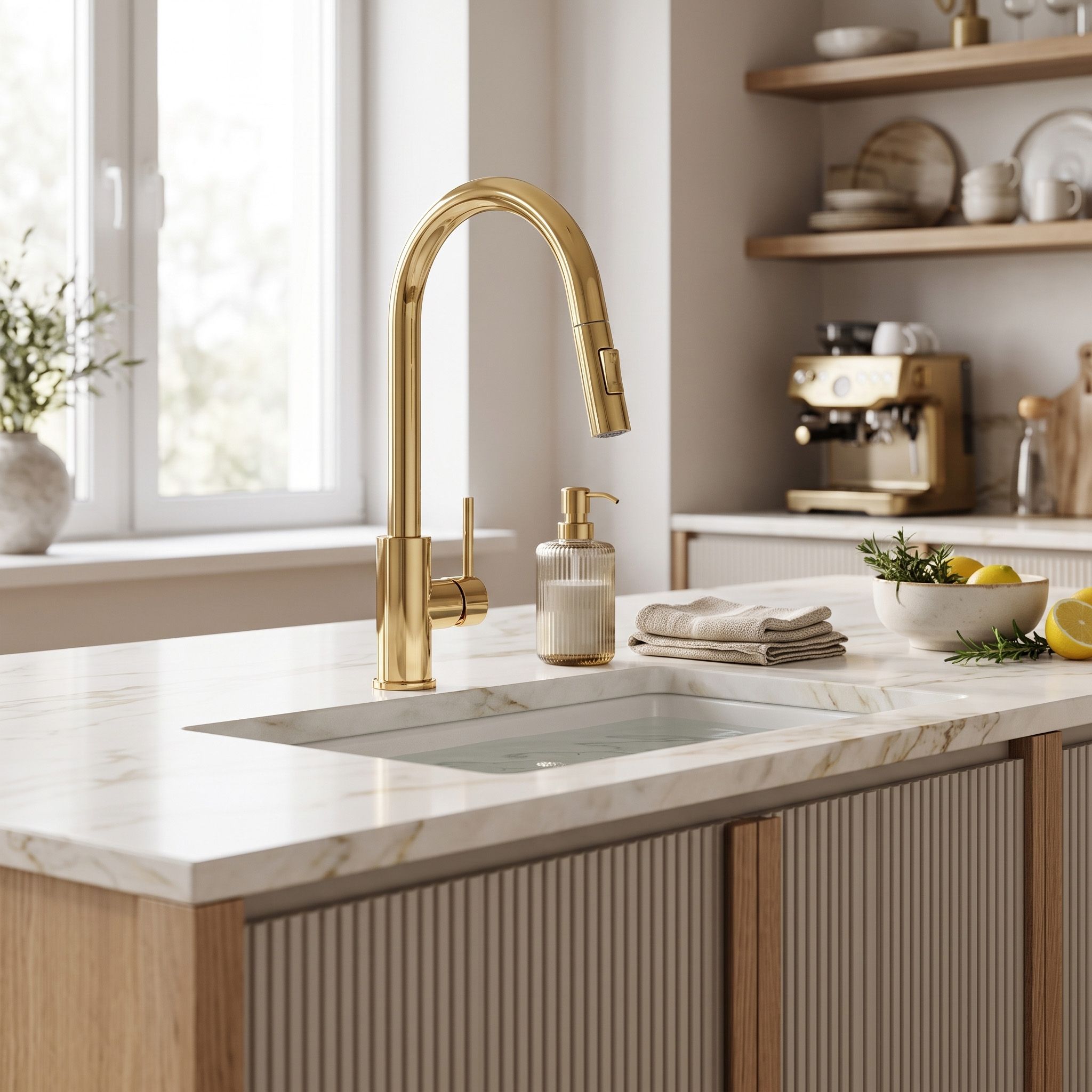 Virtuvės Maišytuvo Oro Išleidimo Anga Su Aeratoriumi Rea Fresh Gold aprašymas - Prekės nuotrauka