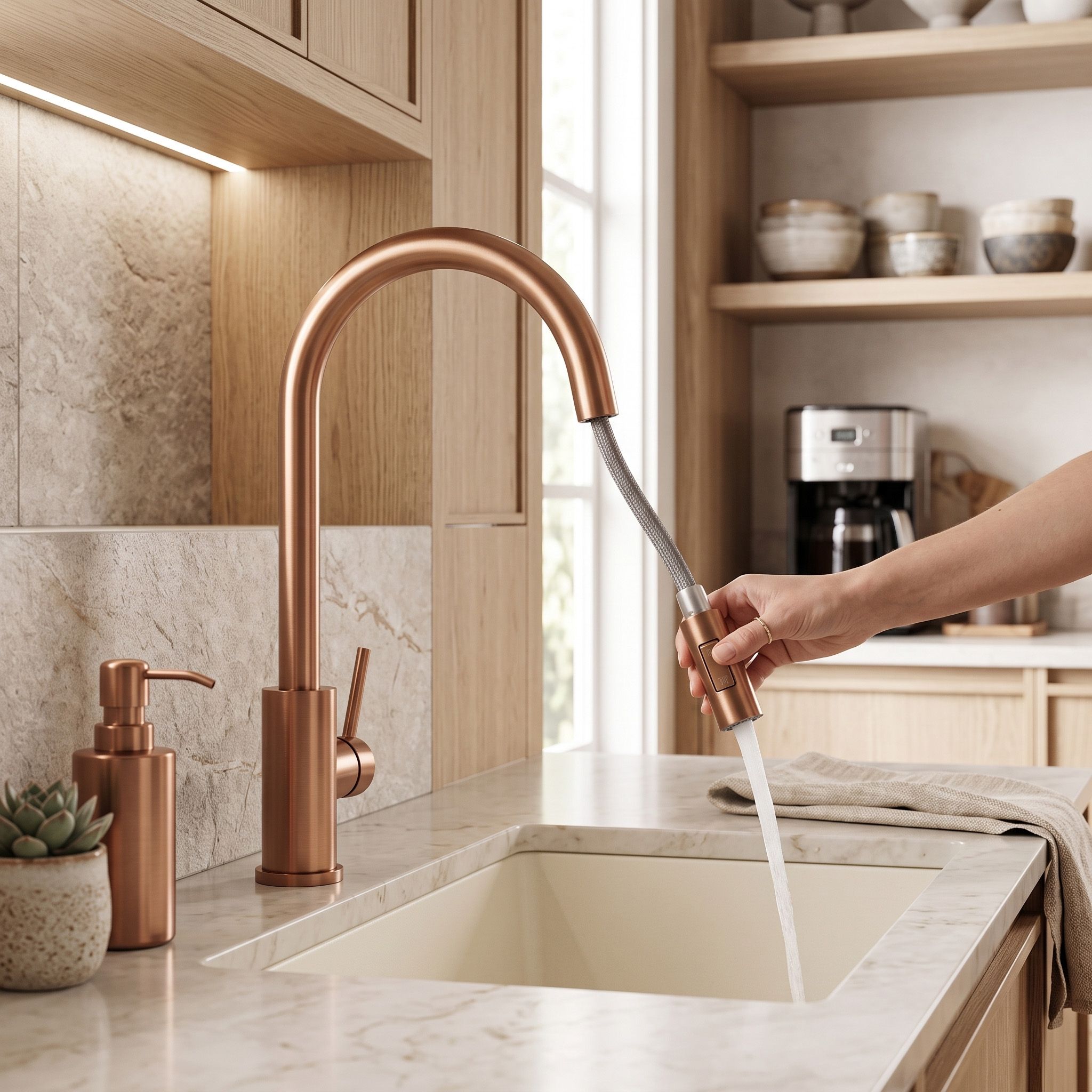 Virtuvės Maišytuvo Oro Išleidimo Anga Su Aeratoriumi Rea Fresh Copper aprašymas - Prekės nuotrauka