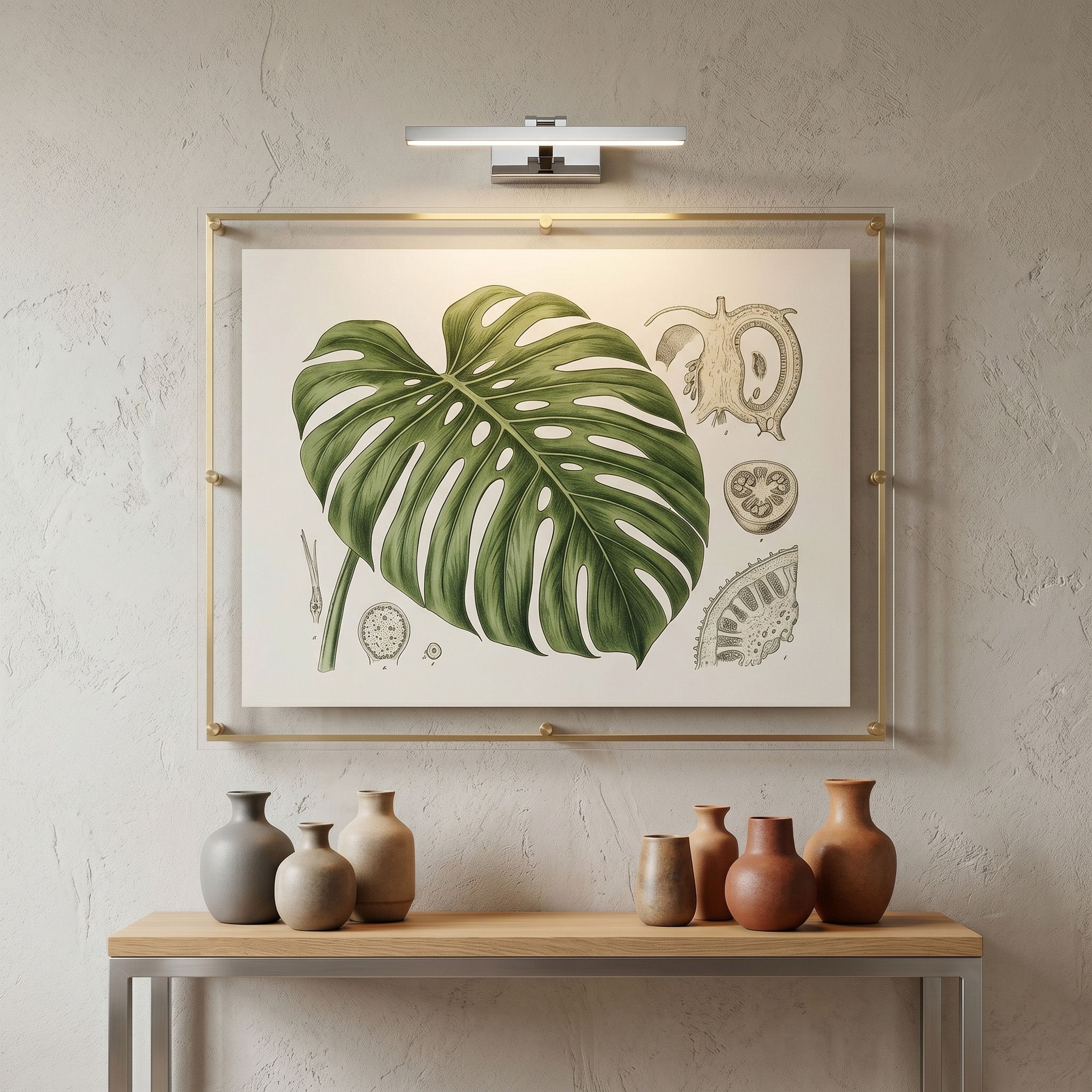 Sieninis šviestuvas Toolight Vonios sieninis LED šviestuvas APP1857-1W 40cm Chrome aprašymas - Prekės nuotrauka