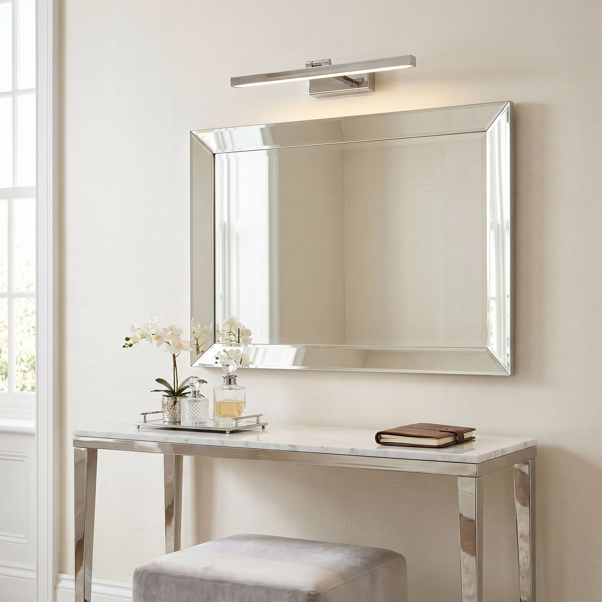 Sieninis šviestuvas Toolight Vonios sieninis LED šviestuvas APP1858-1W 60 cm Chrome aprašymas - Prekės nuotrauka