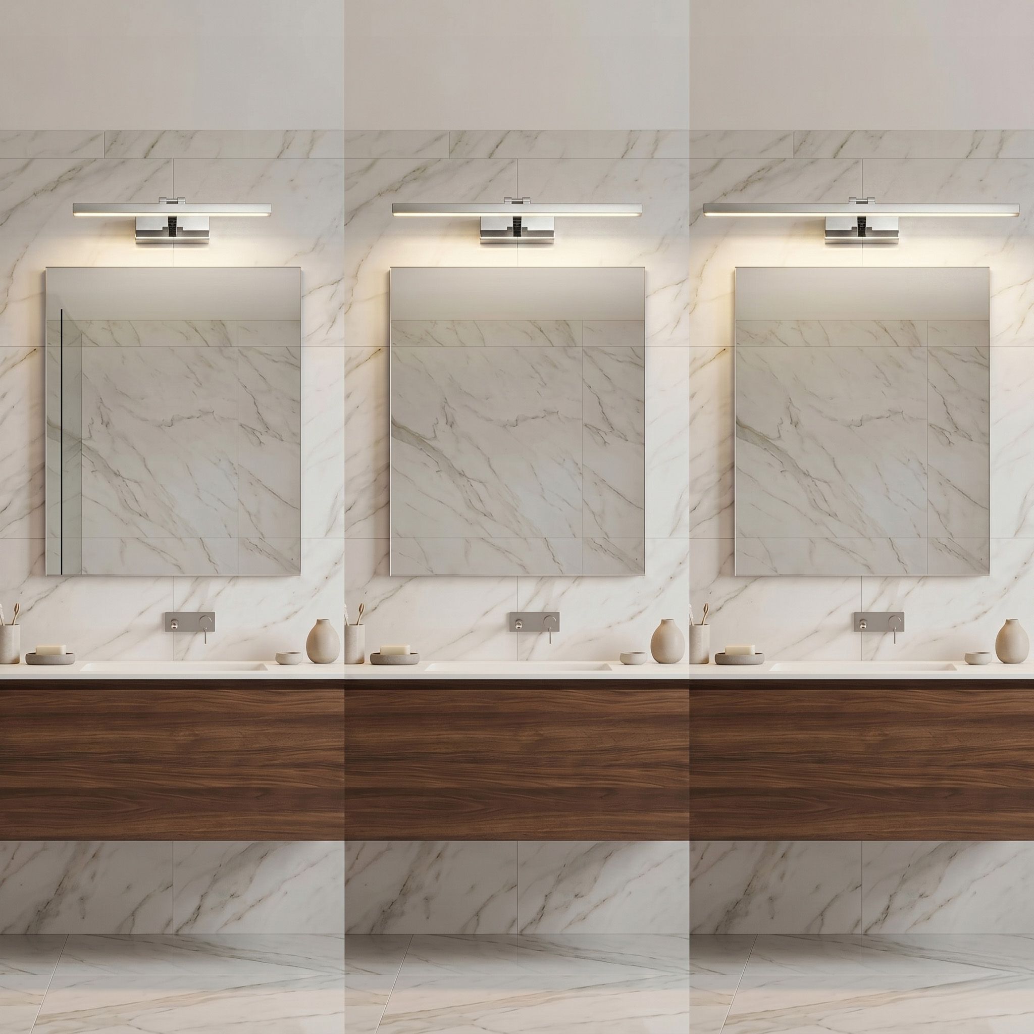Sieninis šviestuvas Toolight Vonios sieninis LED šviestuvas APP1859-1W 80 cm Chrome aprašymas - Prekės nuotrauka