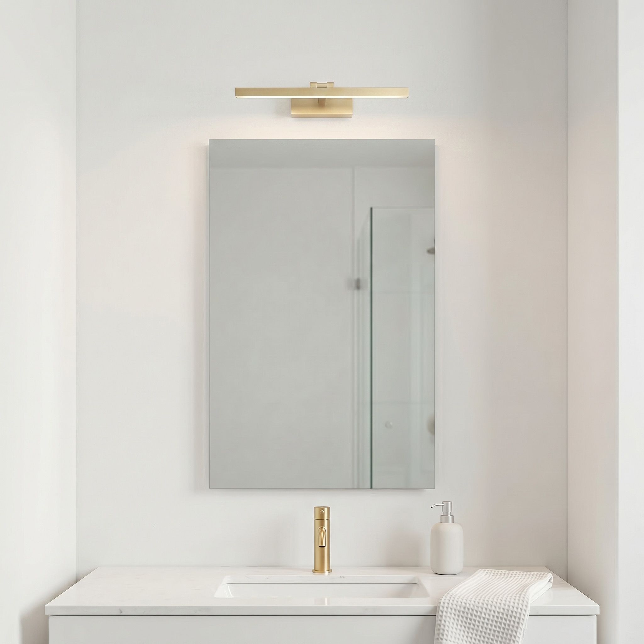 Sieninis šviestuvas Toolight Vonios Sieninis Led Šviestuvas APP1863-1W 40cm Gold aprašymas - Prekės nuotrauka