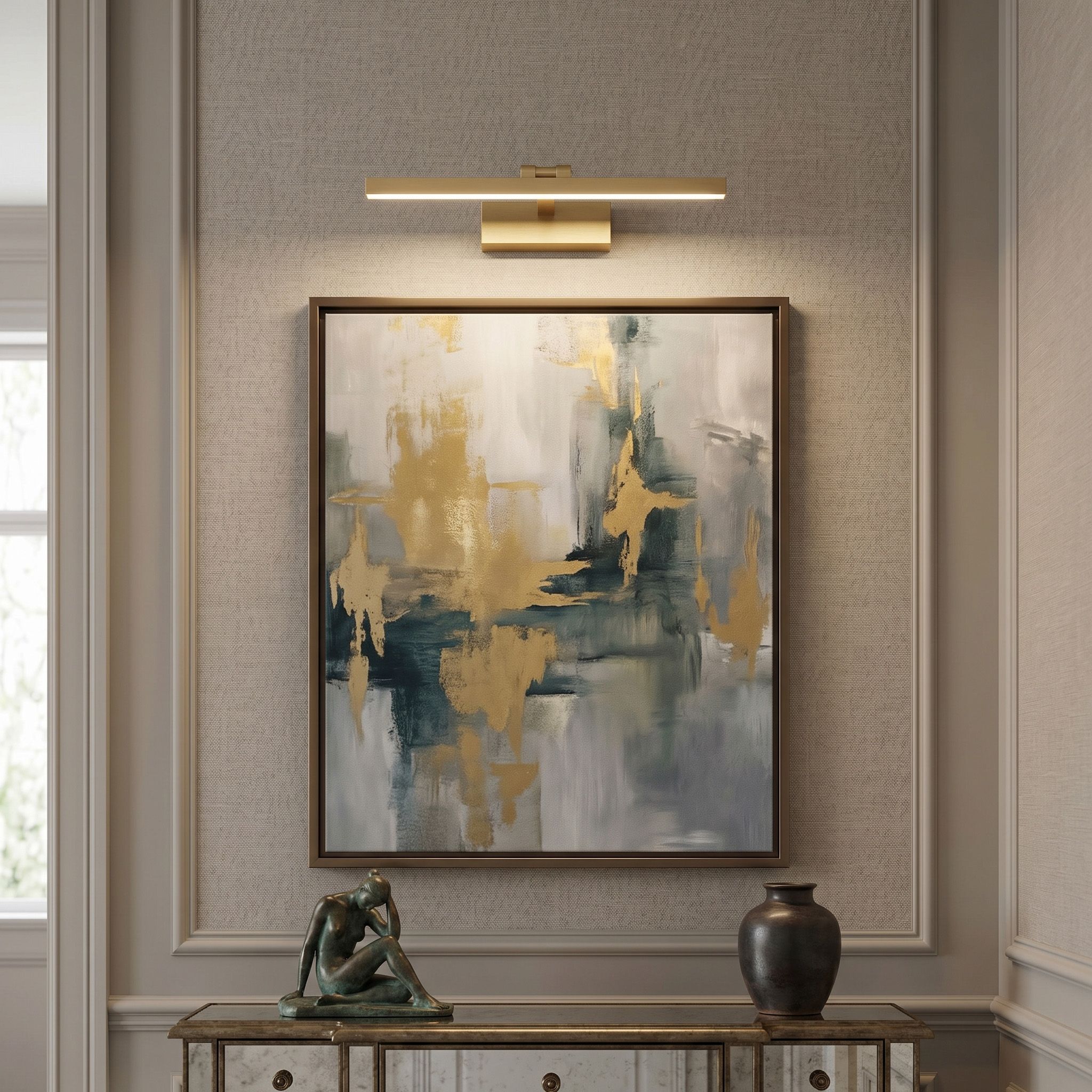 Sieninis šviestuvas Toolight Vonios Sieninis Led Šviestuvas APP1863-1W 40cm Gold aprašymas - Prekės nuotrauka