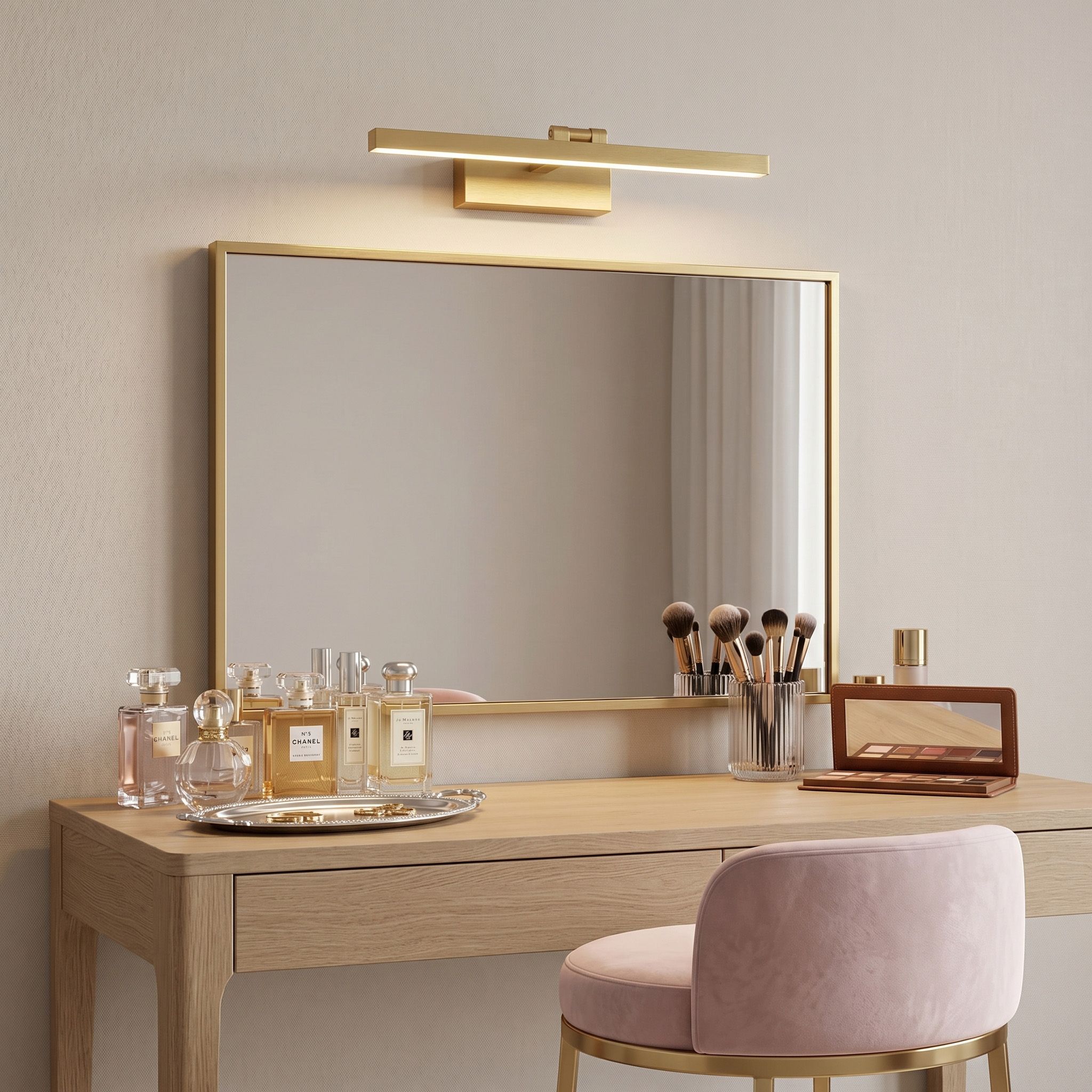 Sieninis šviestuvas Toolight Vonios Sieninis Led Šviestuvas APP1864-1W 60 Cm Gold aprašymas - Prekės nuotrauka