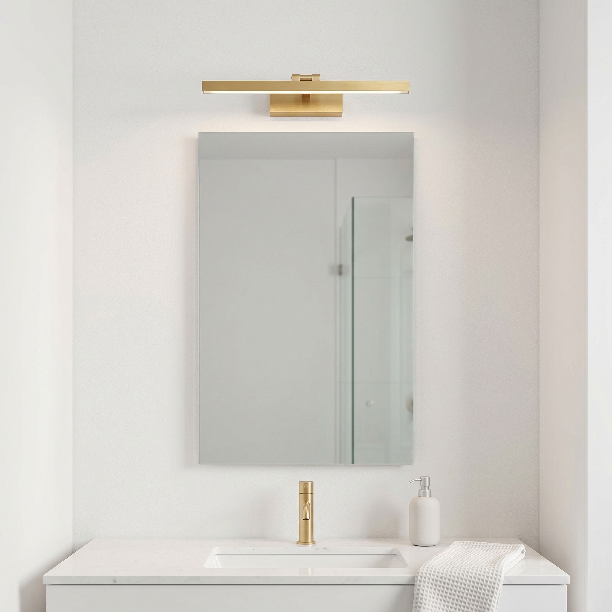 Sieninis šviestuvas Toolight Vonios Sieninis Led Šviestuvas APP1864-1W 60 Cm Gold aprašymas - Prekės nuotrauka