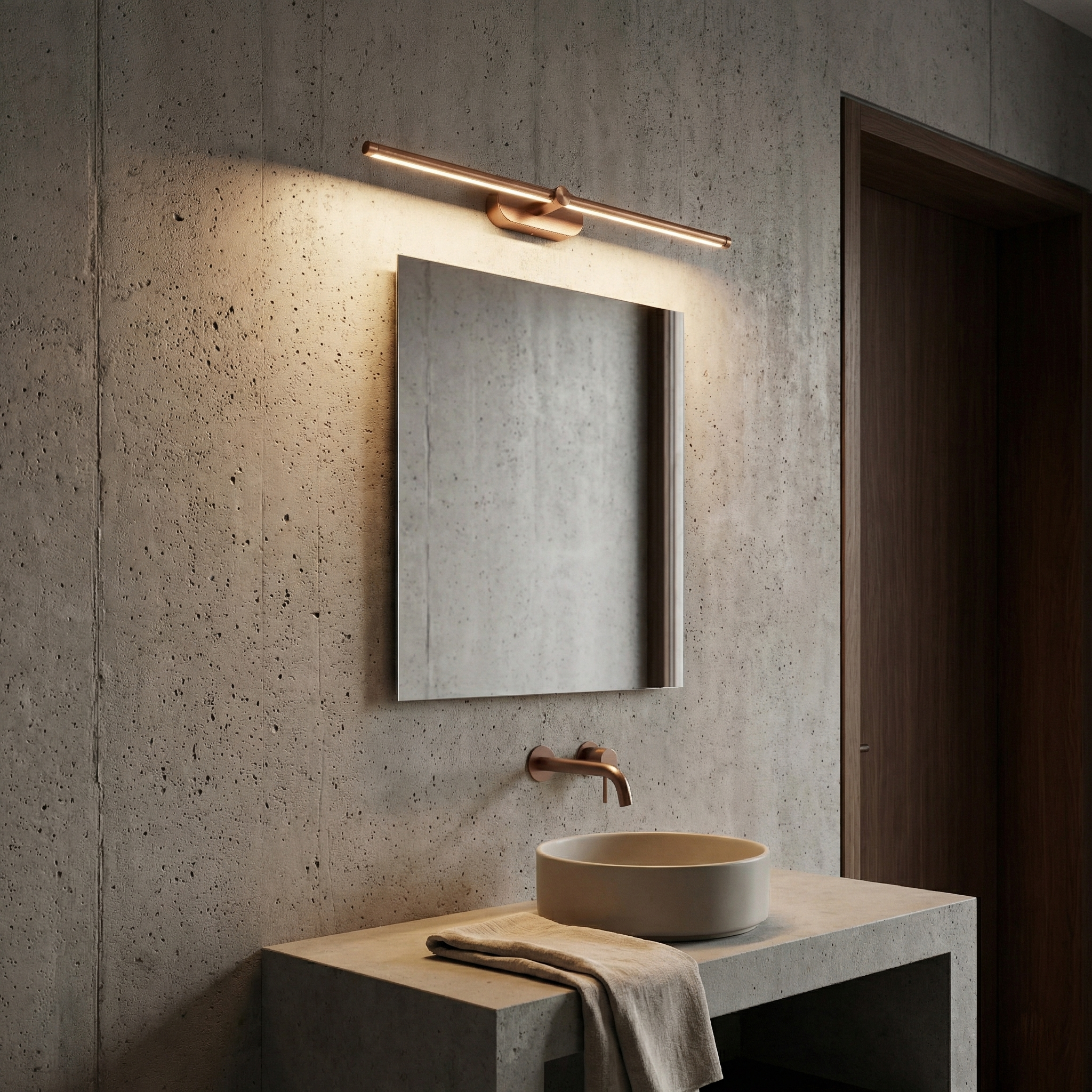Sieninis šviestuvas Toolight Vonios Sieninis Led Šviestuvas APP1896-1W 60 Cm Copper aprašymas - Prekės nuotrauka
