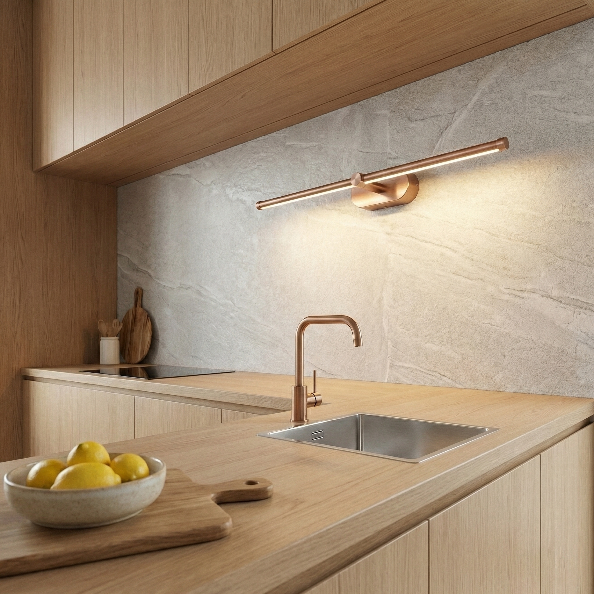 Sieninis šviestuvas Toolight Vonios Sieninis Led Šviestuvas APP1896-1W 60 Cm Copper aprašymas - Prekės nuotrauka