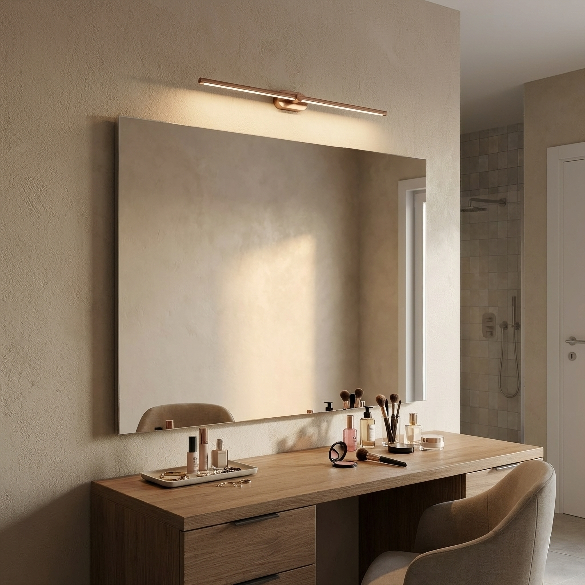 Sieninis šviestuvas Toolight Vonios Sieninis Led Šviestuvas APP1897-1W 80 Cm Copper aprašymas - Prekės nuotrauka