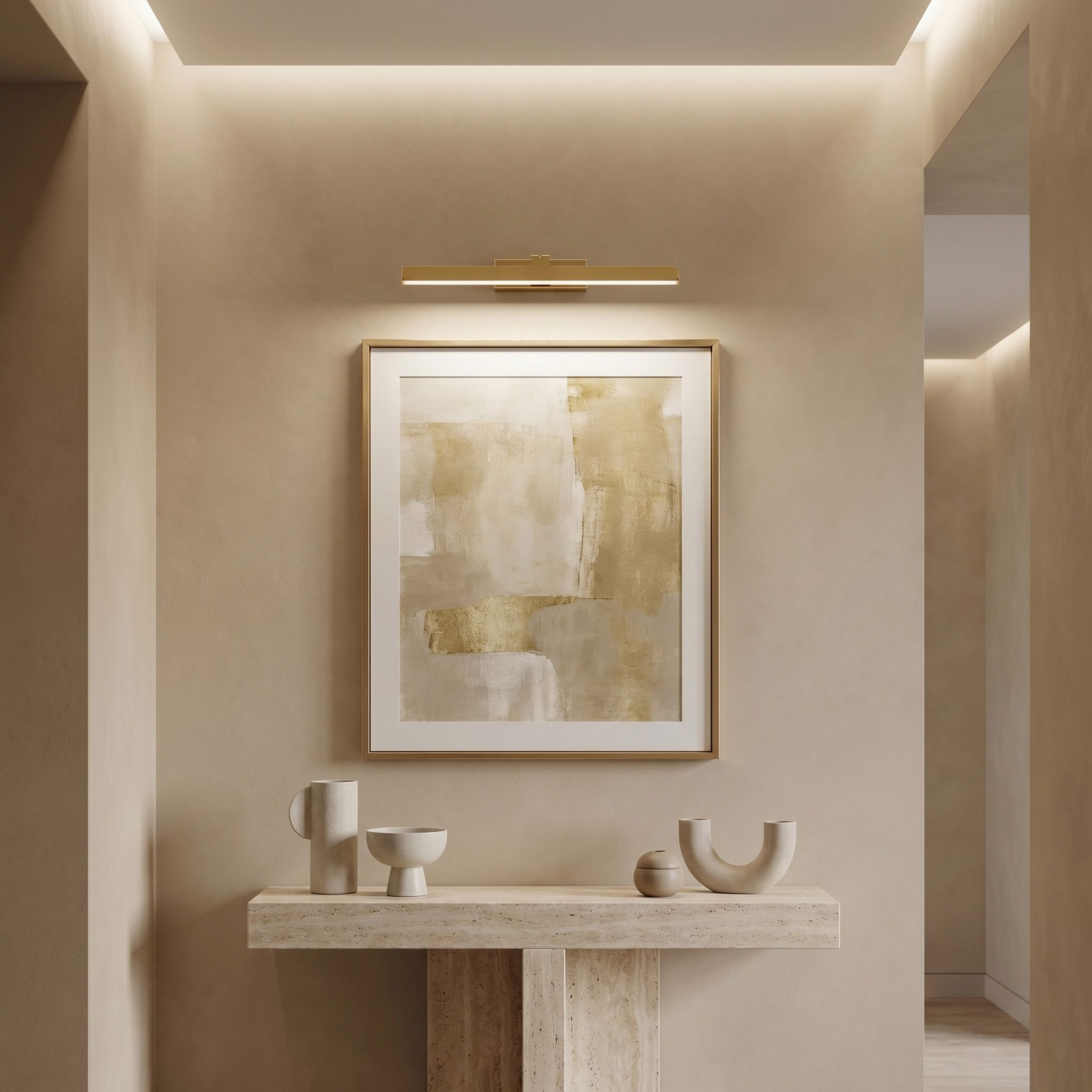 Sieninis šviestuvas Toolight Vonios sieninis LED šviestuvas SWE004-1W 43cm GOLD aprašymas - Prekės nuotrauka