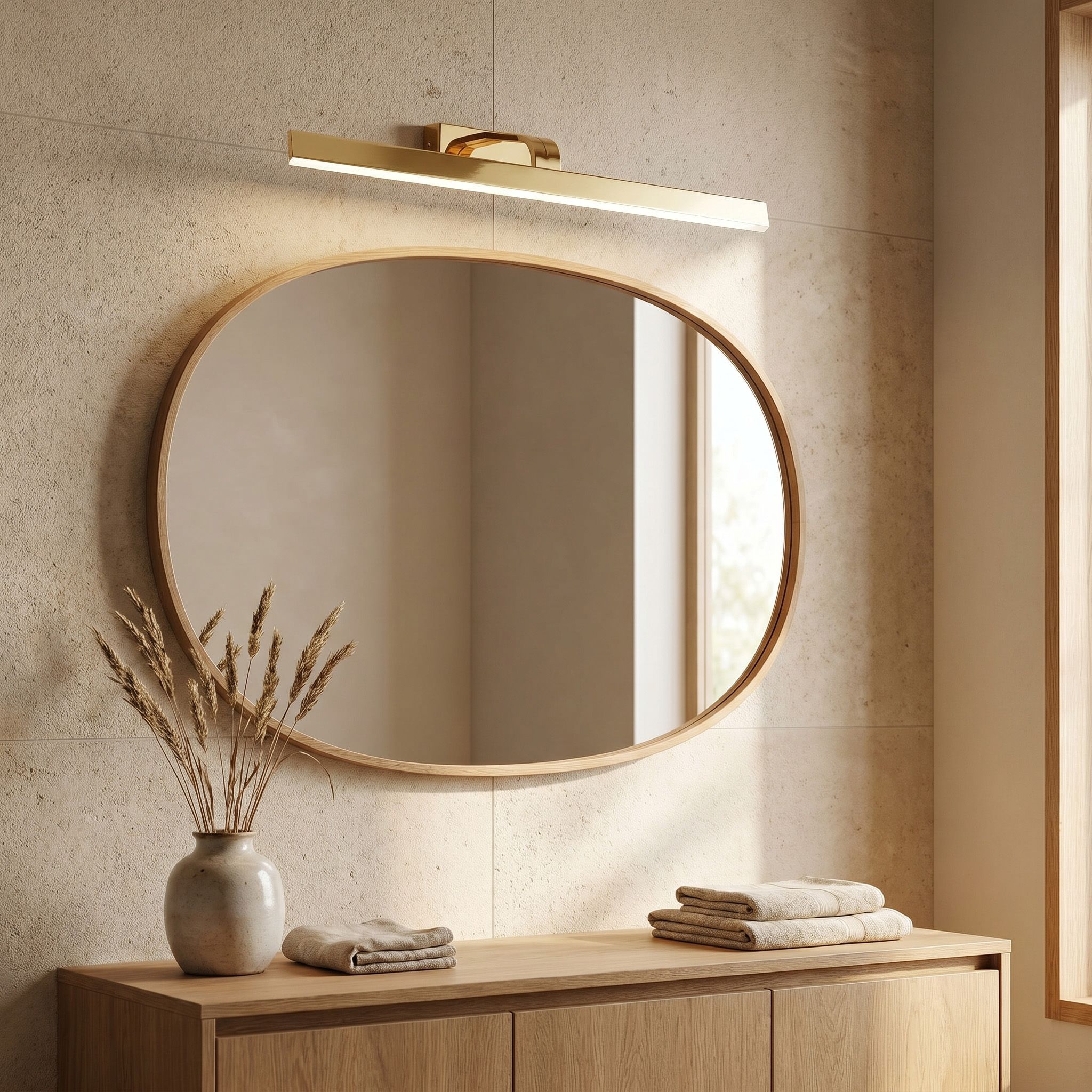 Sieninis šviestuvas Toolight Vonios sieninis LED šviestuvas SWE006-1W 73cm GOLD aprašymas - Prekės nuotrauka
