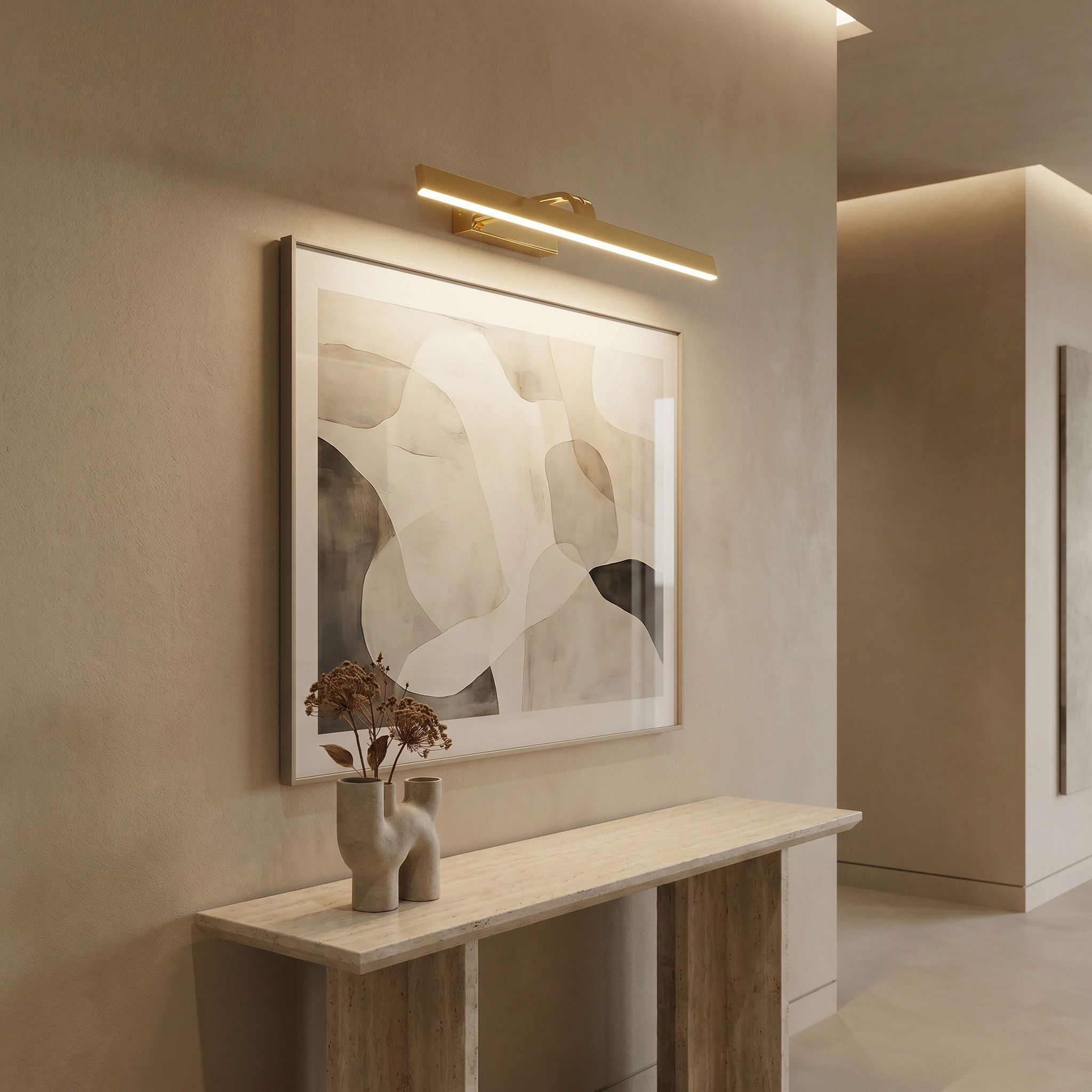 Sieninis šviestuvas Toolight Vonios sieninis LED šviestuvas SWE006-1W 73cm GOLD aprašymas - Prekės nuotrauka