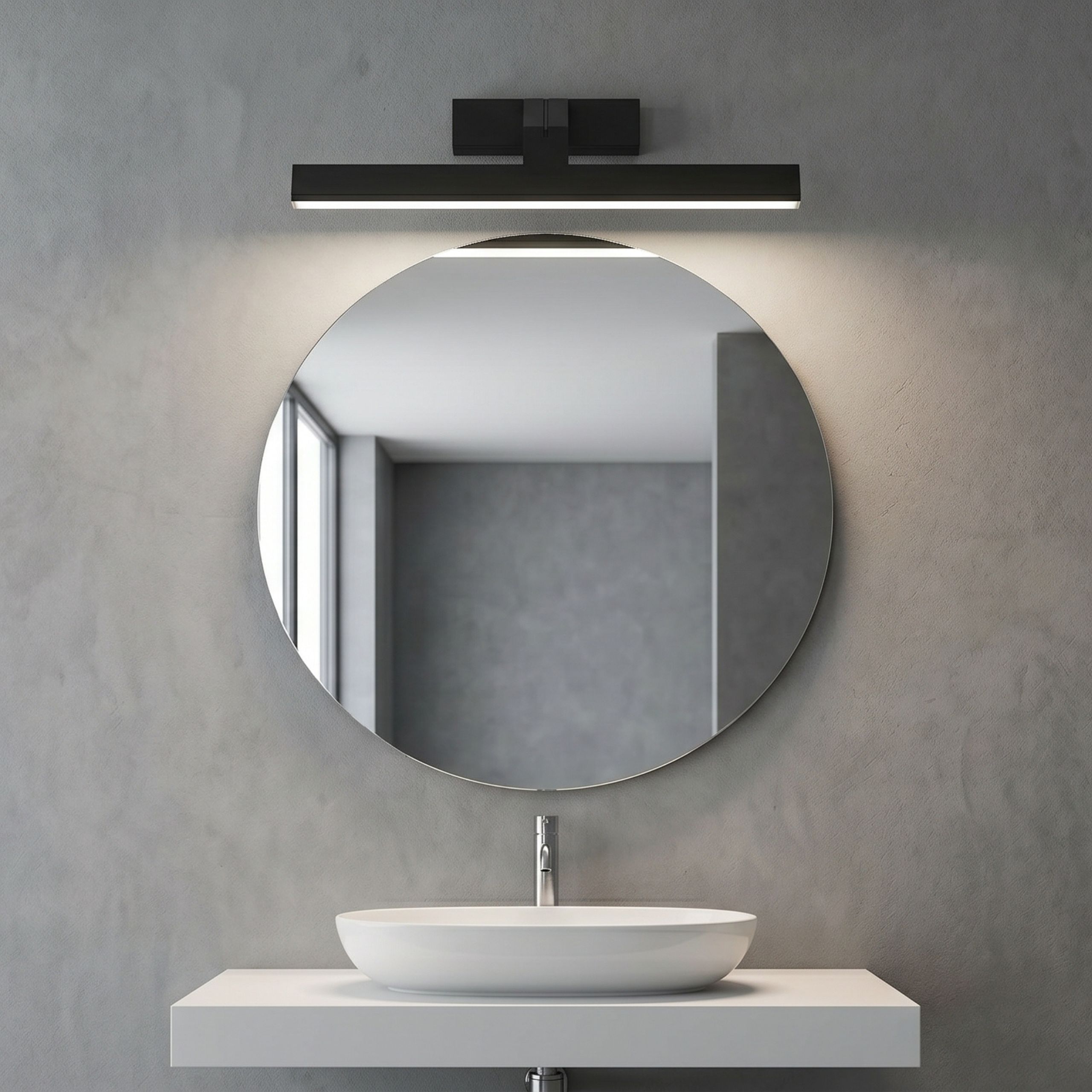 Sieninis šviestuvas Toolight Vonios sieninis LED šviestuvas SWE010-1W 43cm Juodas aprašymas - Prekės nuotrauka