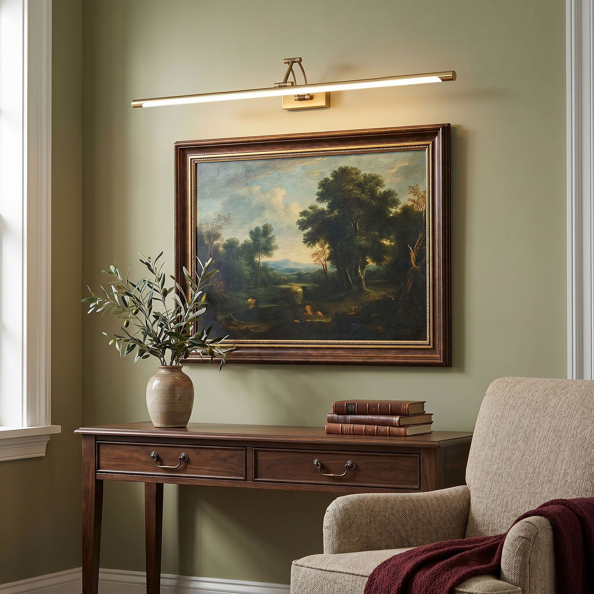 Sieninis šviestuvas Toolight Vonios sieninis LED šviestuvas SWE024-1W 80cm Gold aprašymas - Prekės nuotrauka