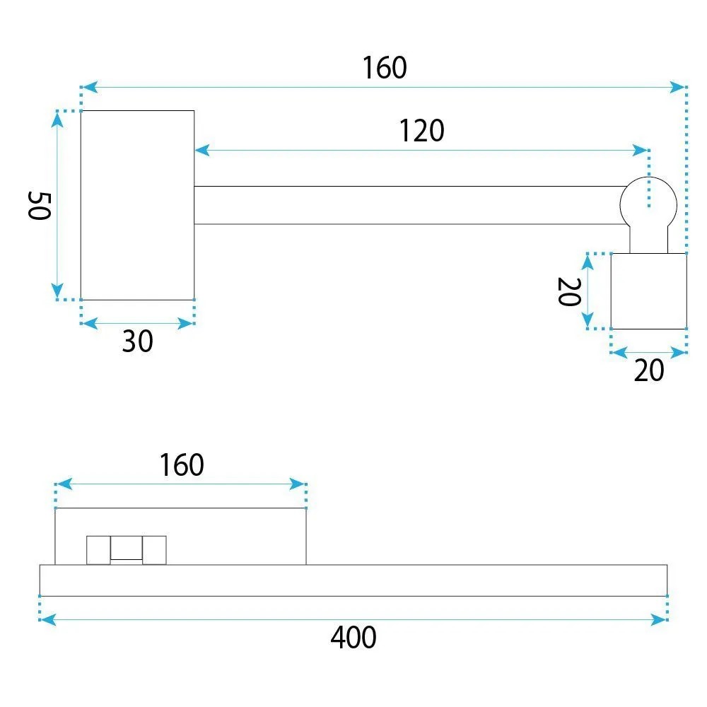 Sieninis šviestuvas Toolight Vonios sieninis LED šviestuvas SWE028-1W 40cm CHROME aprašymas - Prekės nuotrauka