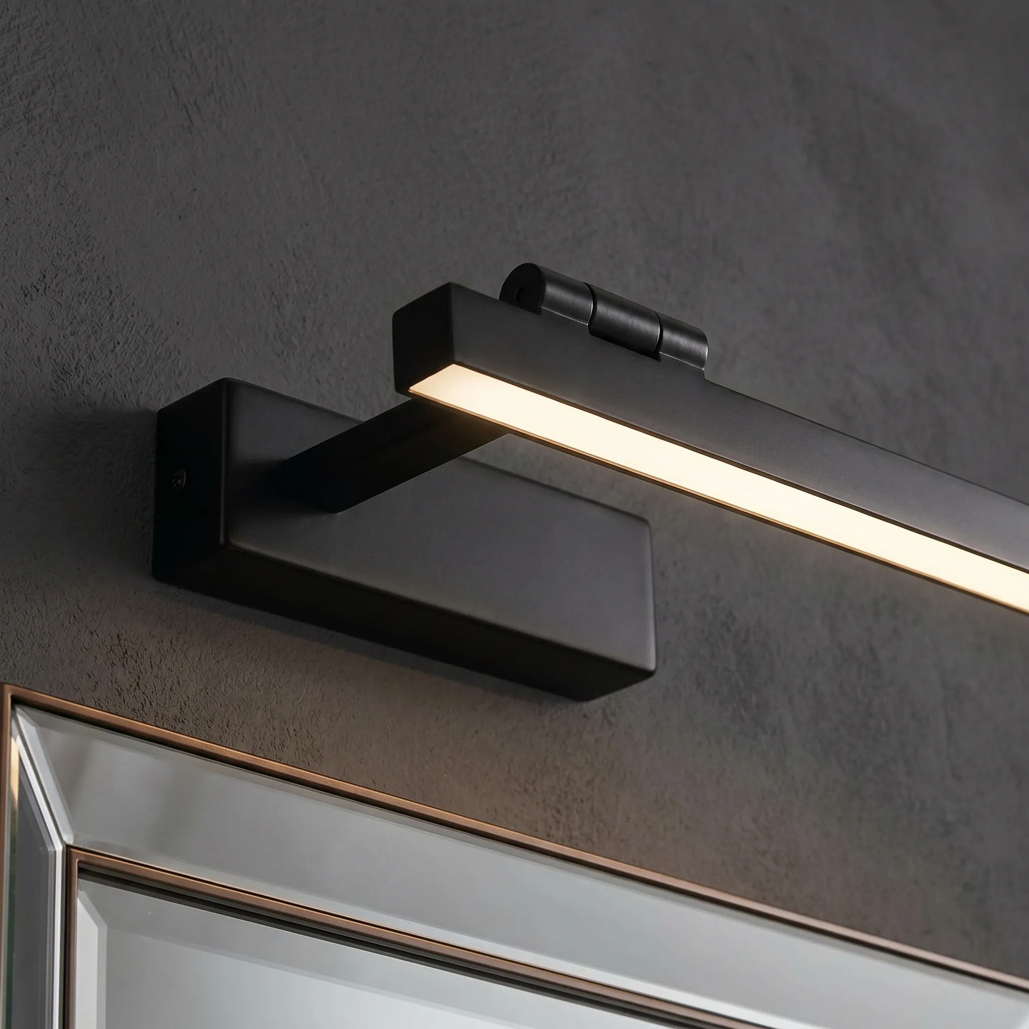 Sieninis šviestuvas Toolight Vonios sieninis LED šviestuvas SWE035-1W 60cm Juodas aprašymas - Prekės nuotrauka