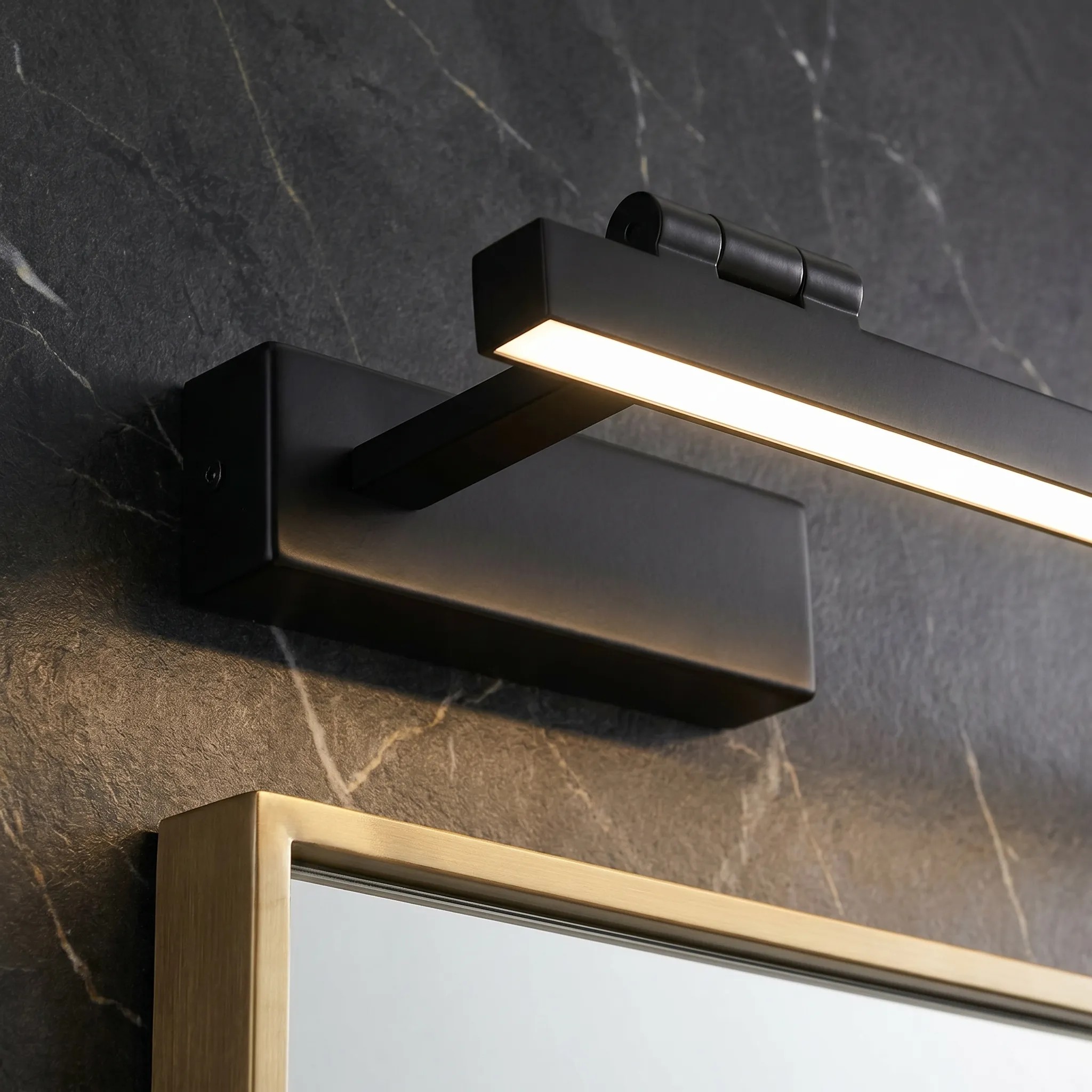 Sieninis šviestuvas Toolight Vonios sieninis LED šviestuvas SWE036-1W 80cm Juodas aprašymas - Prekės nuotrauka