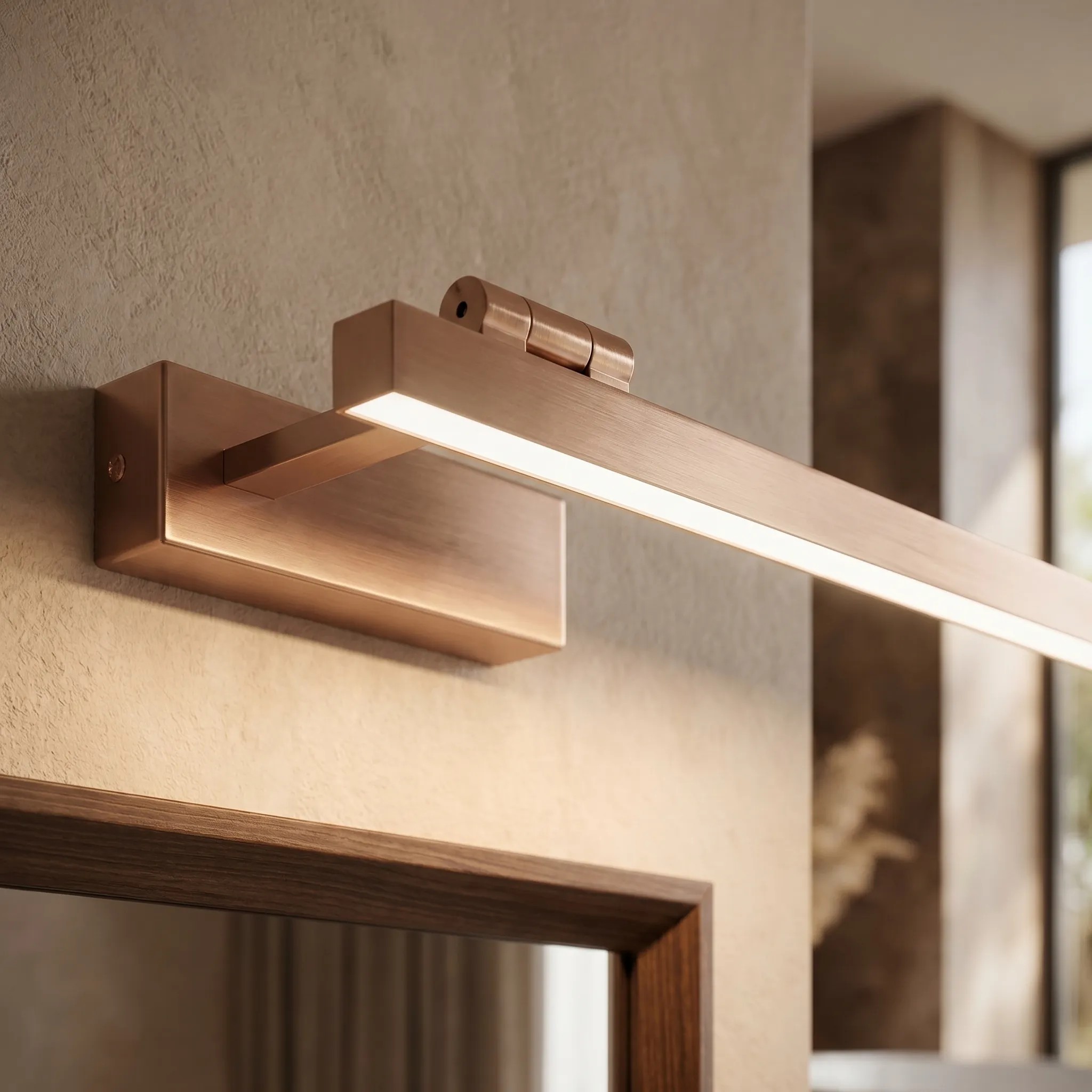 Sieninis šviestuvas Toolight Vonios sieninis LED šviestuvas SWE037-1W 40cm BRUSH COPPER aprašymas - Prekės nuotrauka