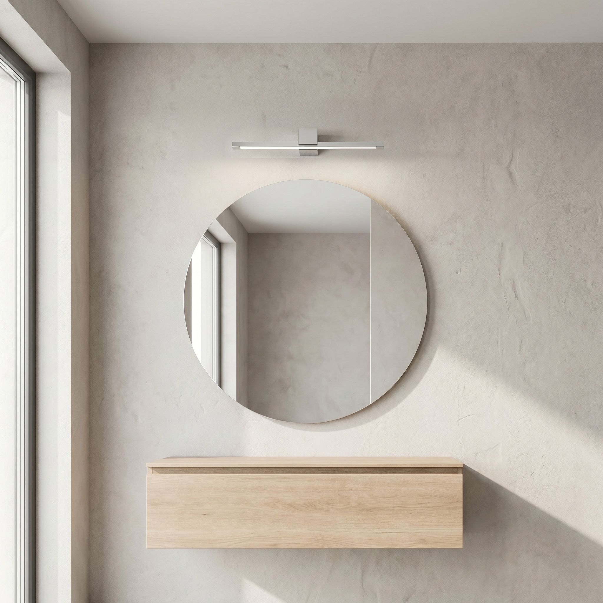 Sieninis šviestuvas Toolight Vonios sieninis LED šviestuvas SWE040-1W 40cm Chrome aprašymas - Prekės nuotrauka