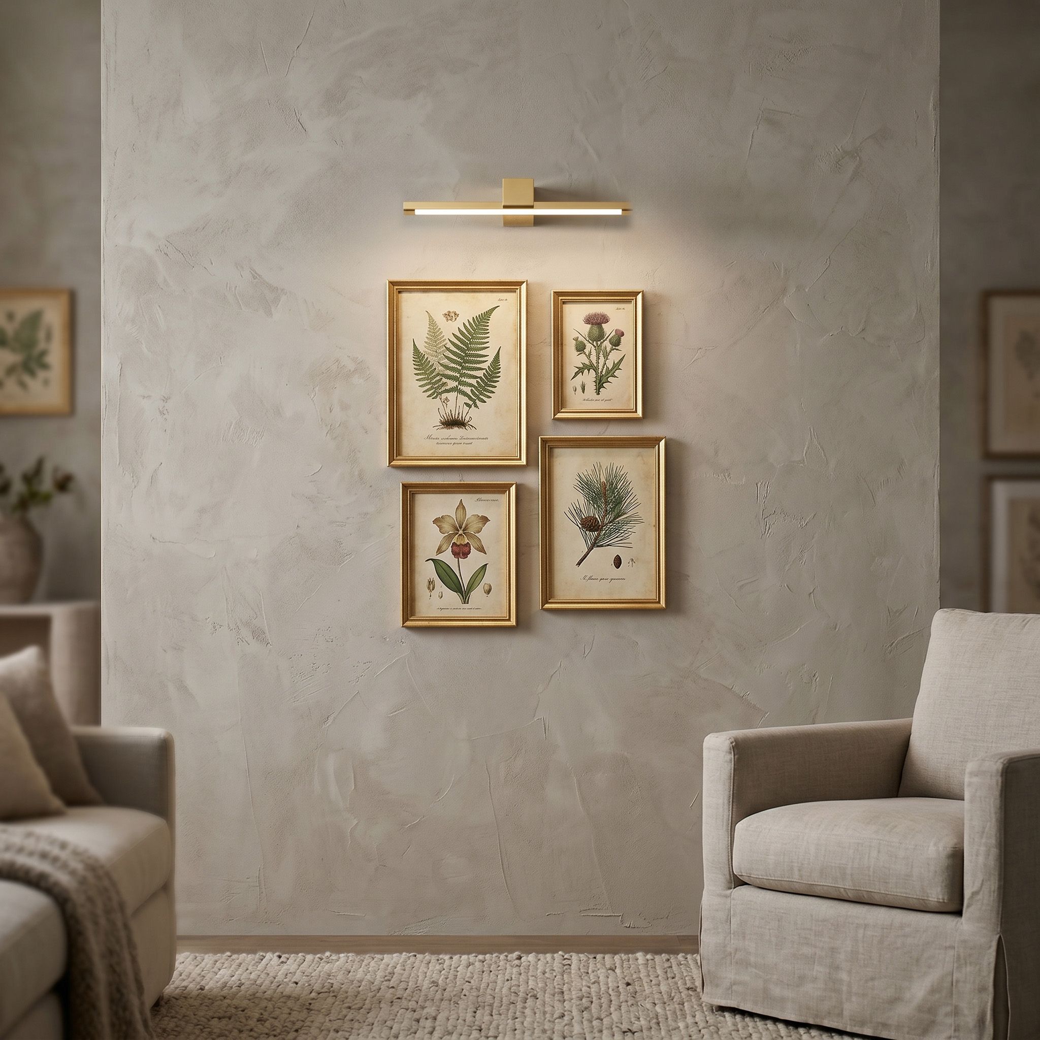 Sieninis šviestuvas Toolight Vonios sieninis LED šviestuvas SWE043-1W 40cm GOLD aprašymas - Prekės nuotrauka