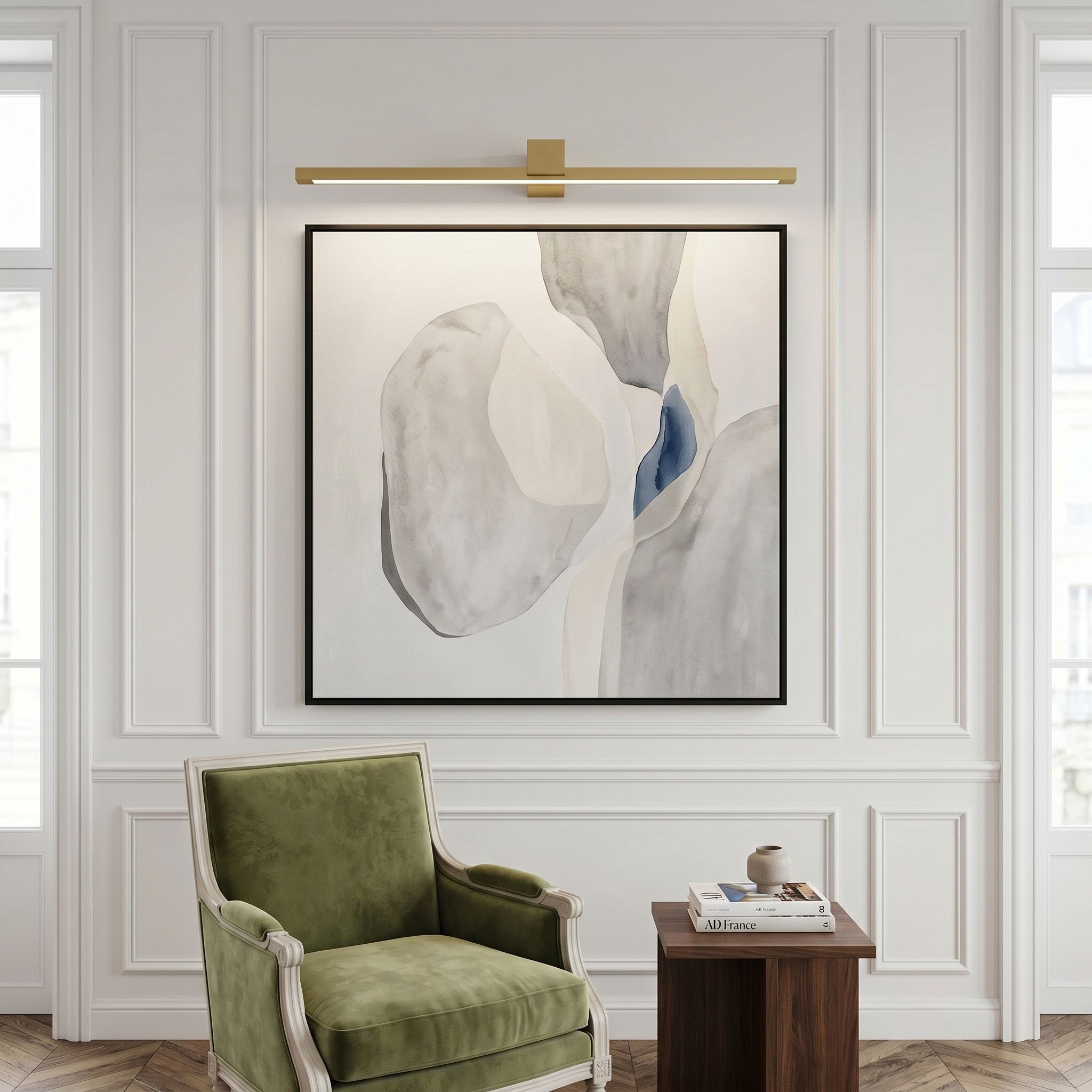Sieninis šviestuvas Toolight Vonios sieninis LED šviestuvas SWE048-1W 80cm GOLD BRUSH aprašymas - Prekės nuotrauka