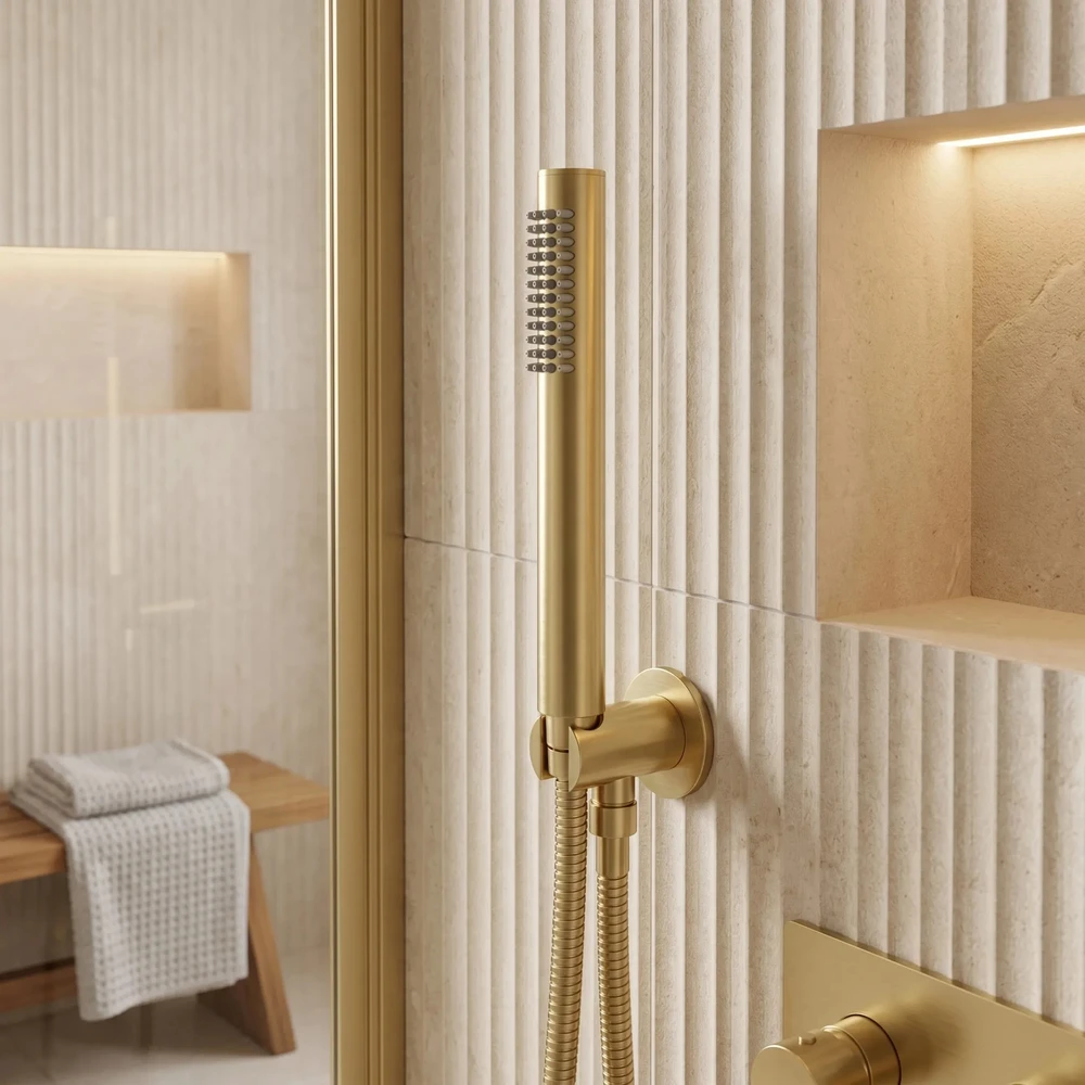 Dušo galvutė Rea JS-018 BRUSH GOLD