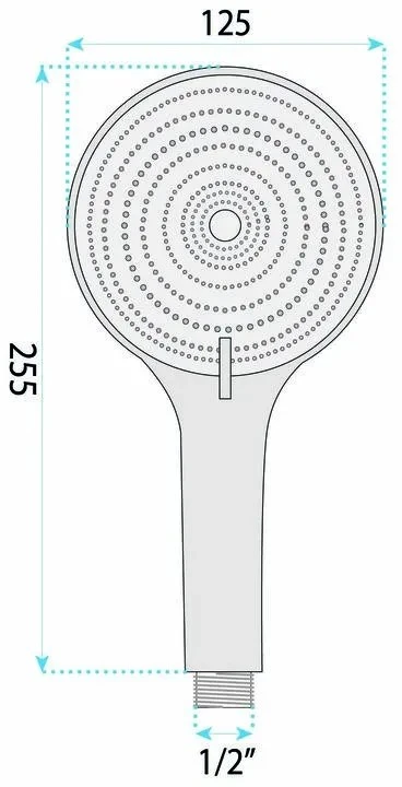 Dušo galvutė Rea JS-020 BRUSH COPPER