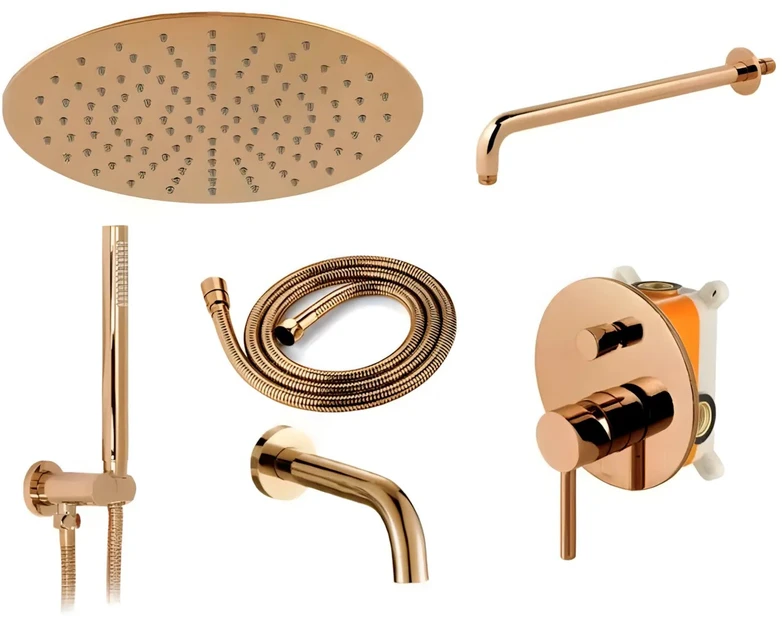 Dušo Įleidžiamas komplektas Rea Lungo Copper + BOX
