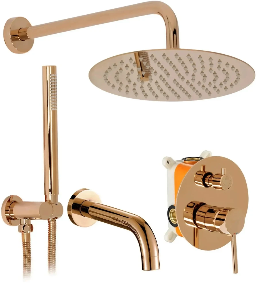 Dušo Įleidžiamas komplektas Rea Lungo Copper + BOX