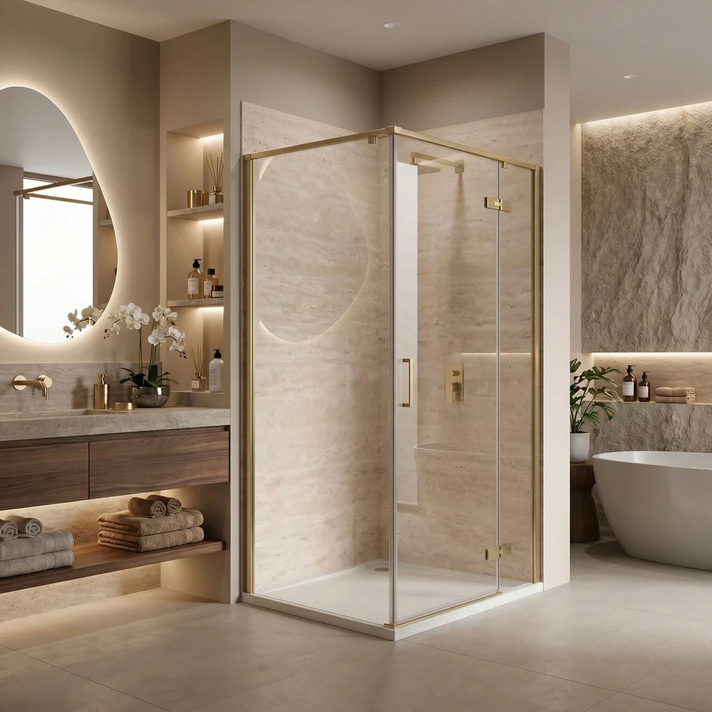 Dušo kabina Rea Bruno 120x90 Gold