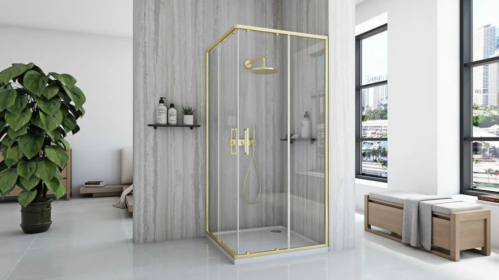 Dušo kabina Rea City 90x90 Gold