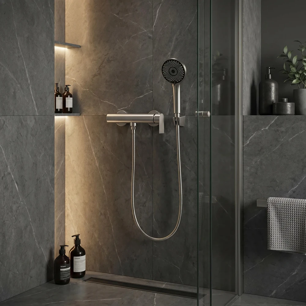 Dušo maišytuvas Rea Hunter Brushed Nickel