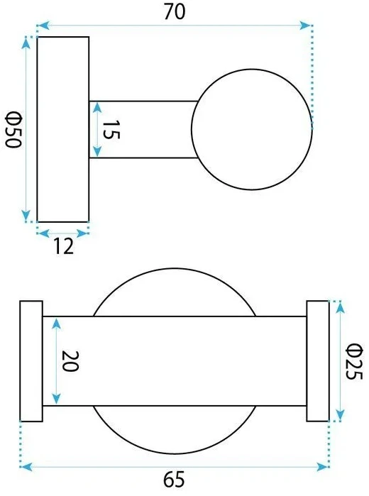rea Dvigubas kabliukas 6612 Modern Nickel