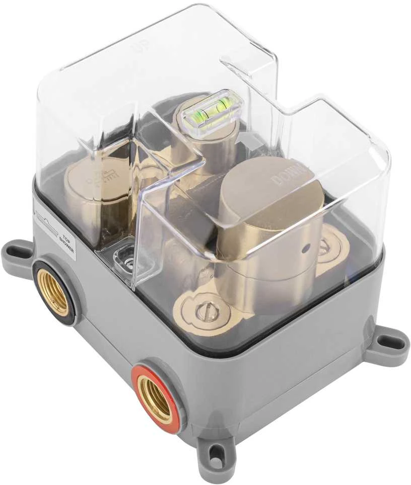 Dušo maišytuvas REA LUNGO MILER new BRUSHED GOLD Termostat
