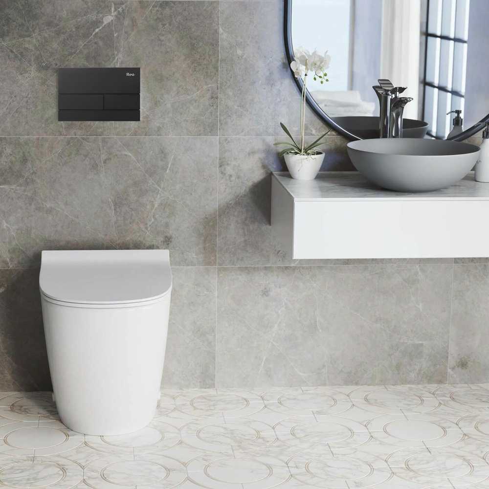 Įleistinis WC rėmas K011A-Q Rea T Juodas