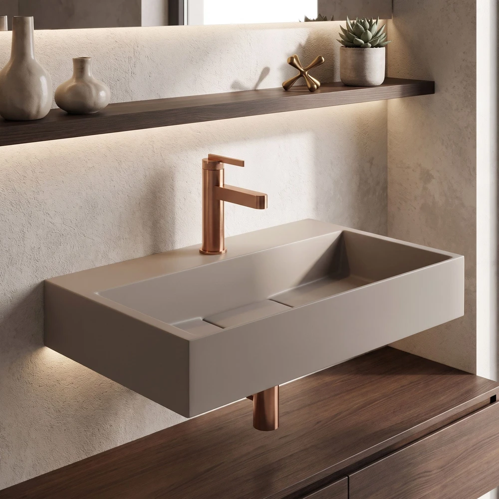 Konglomerato Praustuvas Rea Goya Taupe 60cm