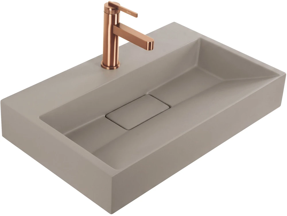 Konglomerato Praustuvas Rea Goya Taupe 60cm + Stovas