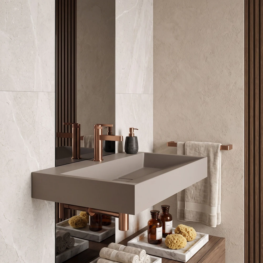 Konglomerato Praustuvas Rea Goya Taupe 70cm