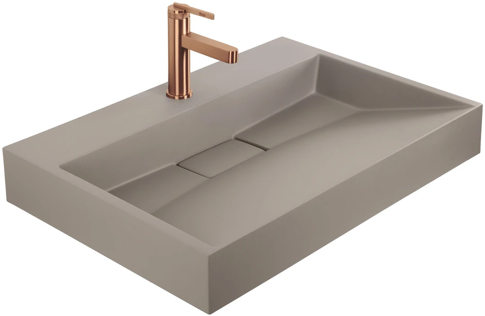 Konglomerato Praustuvas Rea Goya Taupe 70cm + Stovas