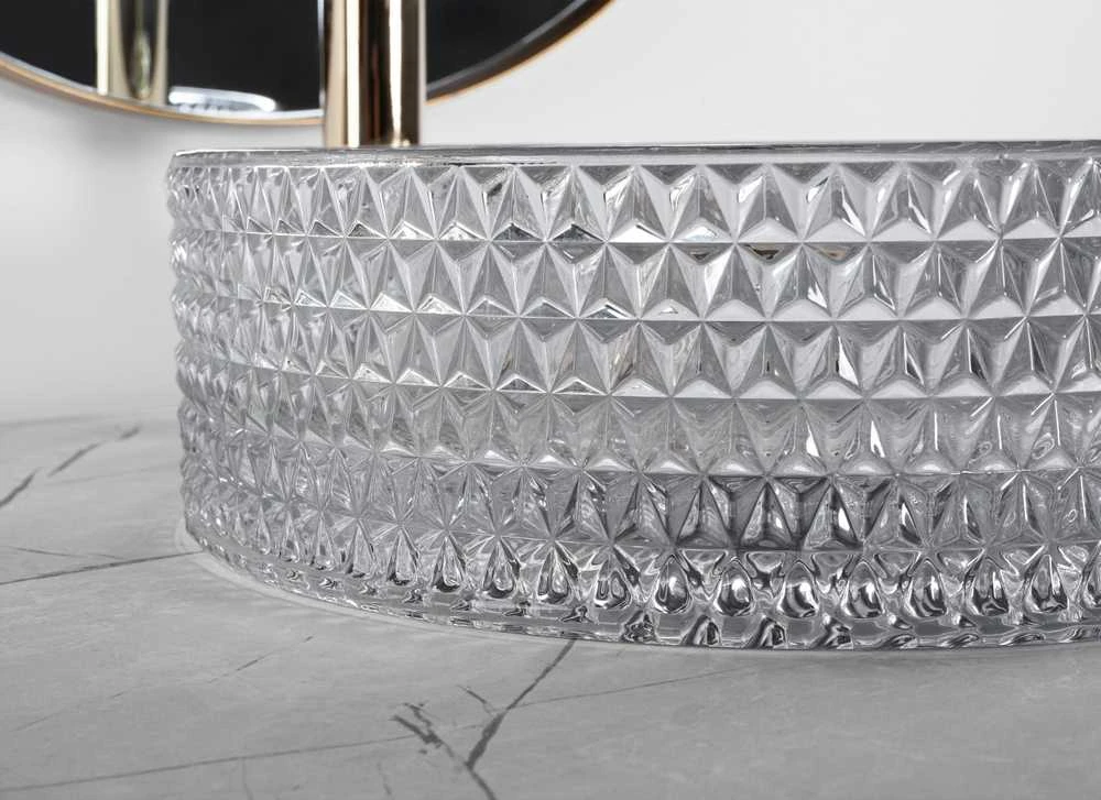 Kriauklė stalviršio Rea Cristal Light Pilkas
