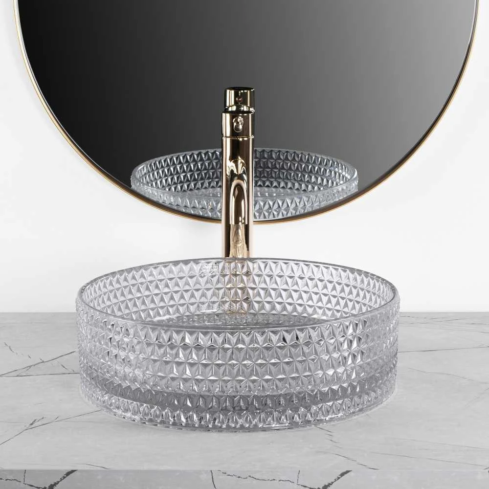 Kriauklė stalviršio Rea Cristal Light Pilkas