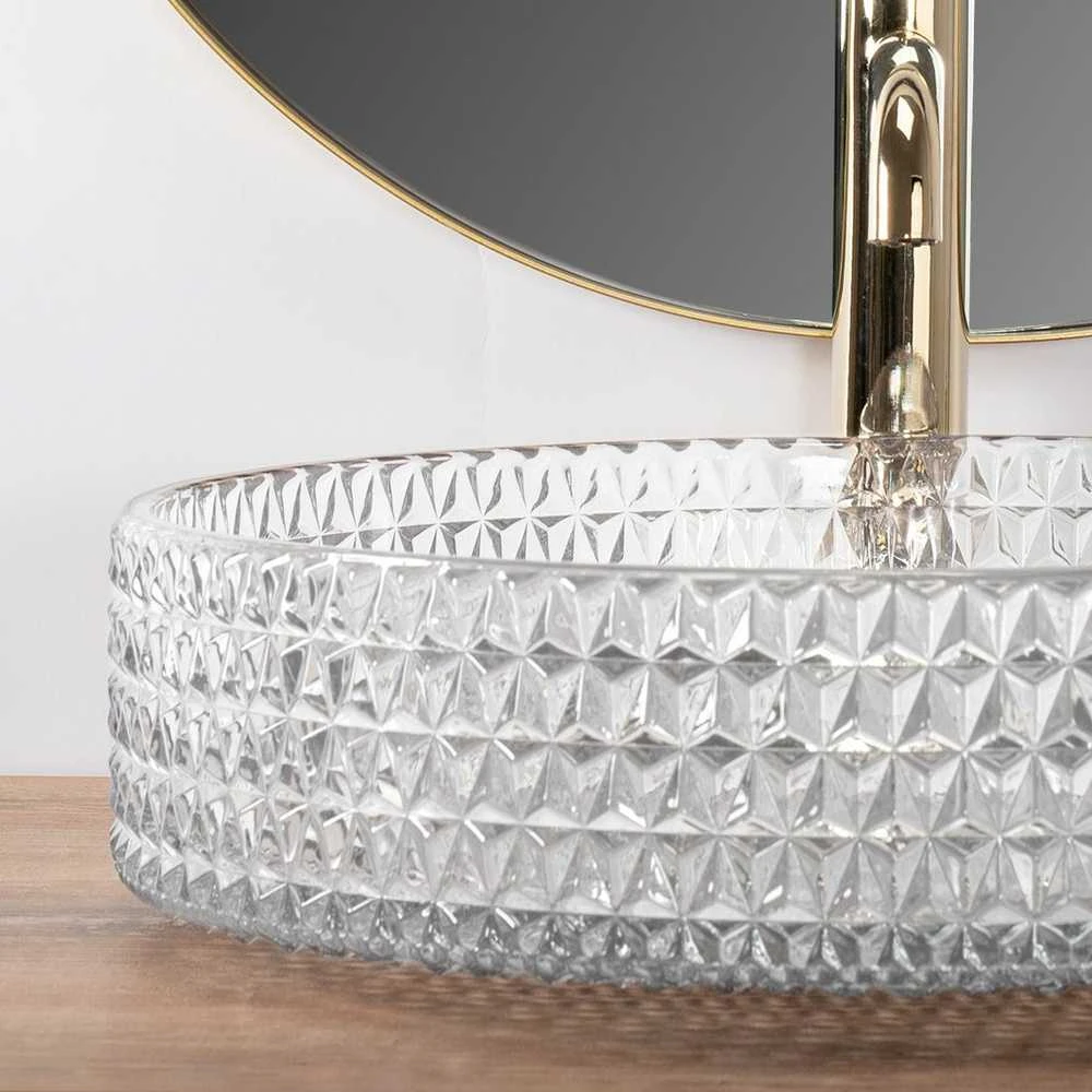 Kriauklė stalviršio Rea Cristal Transparent 39