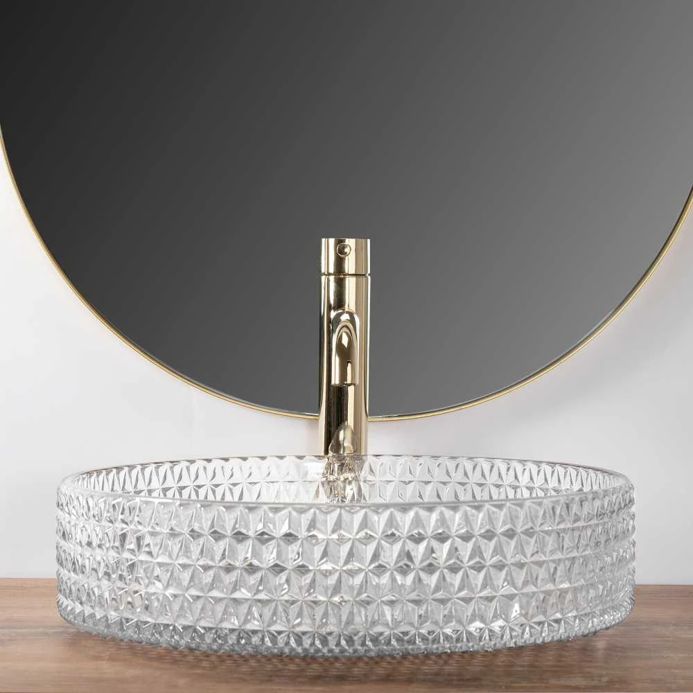 Kriauklė stalviršio Rea Cristal Transparent 39