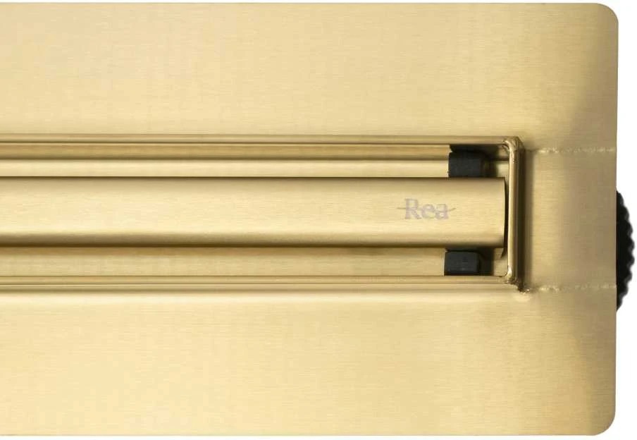 Linijinis nutekėjimas REA NEOX SLIM PRO, BRUSHED GOLD 90