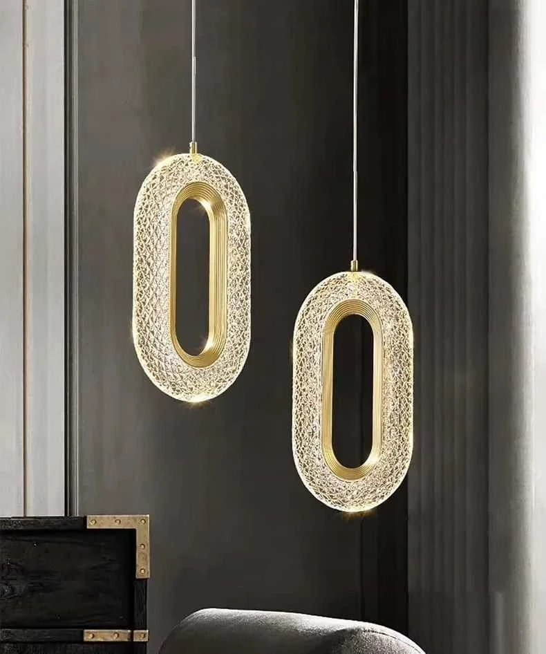 Toolight Krištolinis Pakabinamas Šviestuvas G113-1CP GOLD