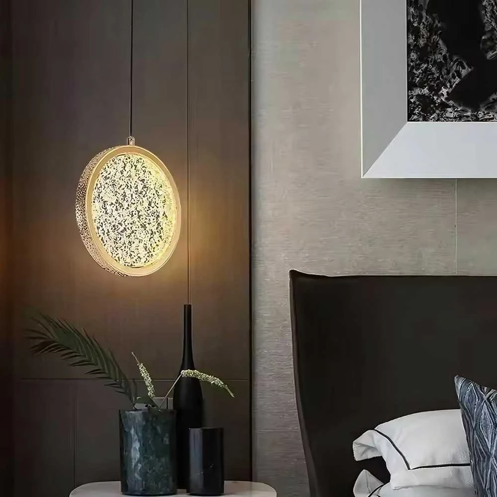 Lubinis šviestuvas Toolight Krištolinis Pakabinamas Šviestuvas LED G089-1CP Złota