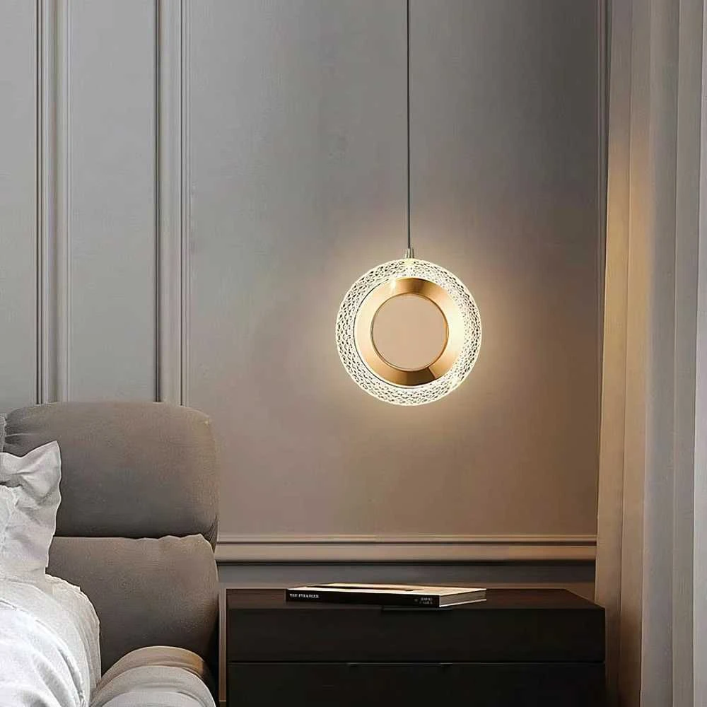 Toolight Krištolinis Pakabinamas Šviestuvas G119-1CP GOLD